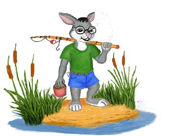 Image result for thỏ câu cá bằng cà rốt